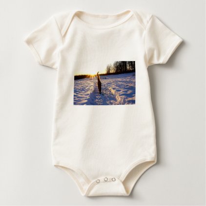 Snow Kitty Baby Bodysuit