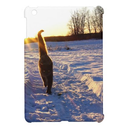 Snow Kitty iPad Mini Cover