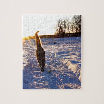 Snow Kitty Jigsaw Puzzle