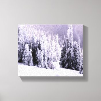 Snow Laden Canvas Print by Artnmore at Zazzle