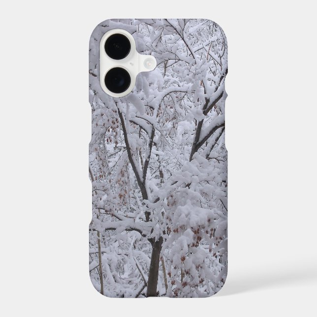Snow-Laden Trees Iphone Case (Back)