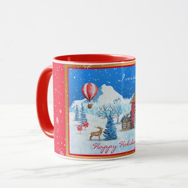 Snow Landscape Customize Mug (Front Left)