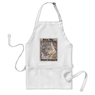Snow Leopard Adult Apron