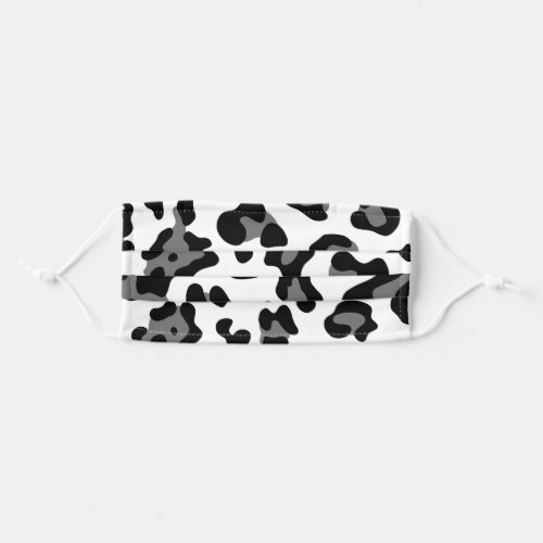 snow leopard adult cloth face mask