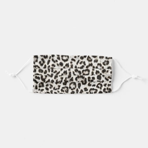 Snow Leopard Animal Print Cloth Face Mask