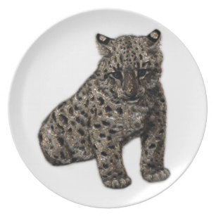 Snow Leopard Personalised Jumbo Magnet