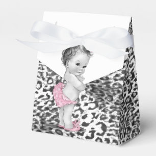 Snow Leopard Baby Shower Favor Boxes