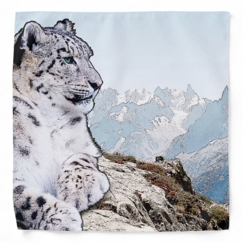Snow Leopard Bandana