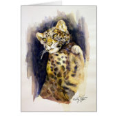 Snow Leopard Blank Card (Front)