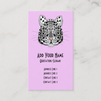 Snow Leopard Business Card