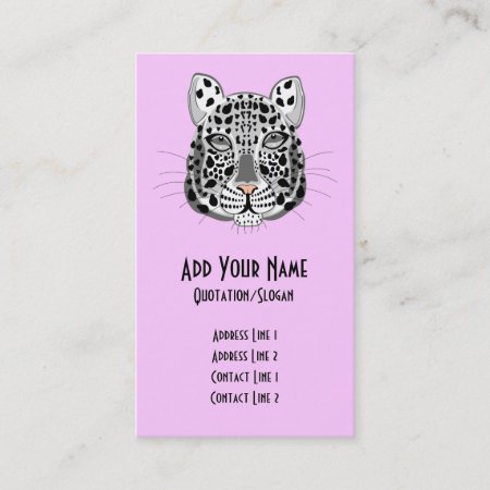 Snow Leopard Business Card
