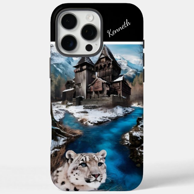 Snow Leopard by the Blue River Case-Mate iPhone Case (Back)