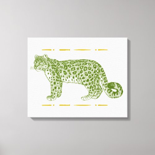 Snow leopard canvas print