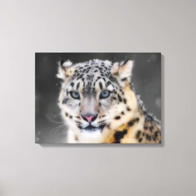 Snow Leopard Canvas Print (Front)