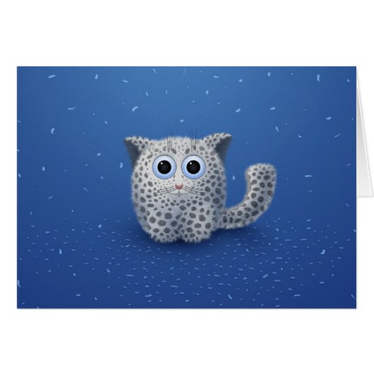 Snow Leopard Cards (Front Horizontal)