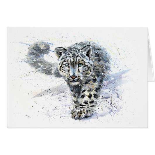 Snow leopard cards (Front Horizontal)