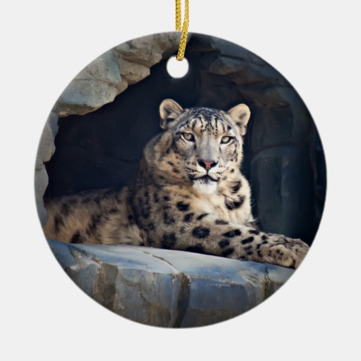 large sitting leopard ornament