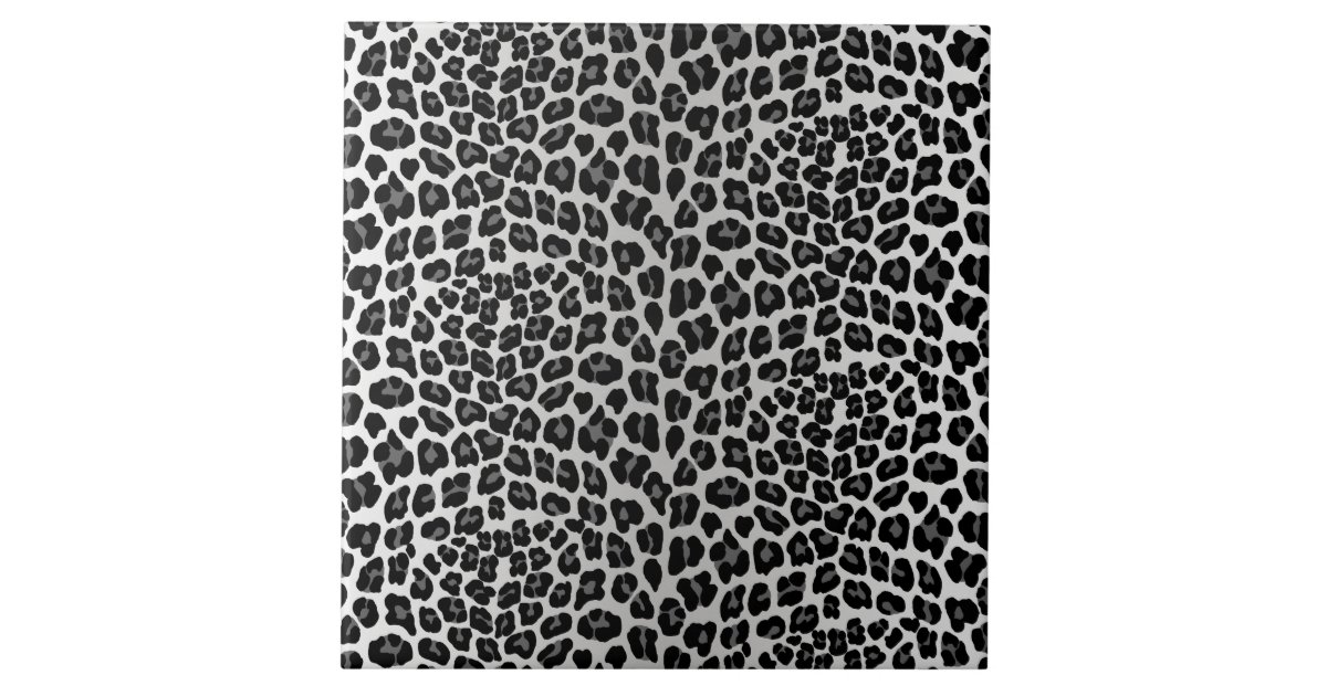 Snow leopard ceramic tile | Zazzle.com