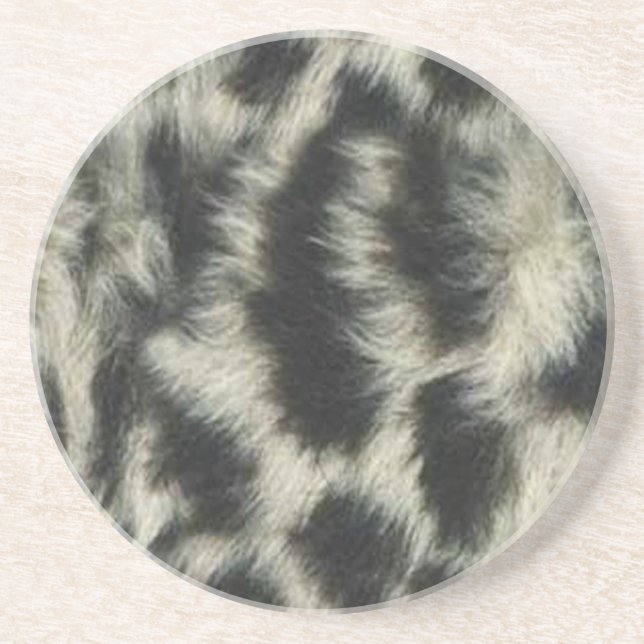 Snow Leopard Coaster (Front)