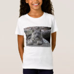 Snow Leopard Cub Sitting T-shirt at Zazzle