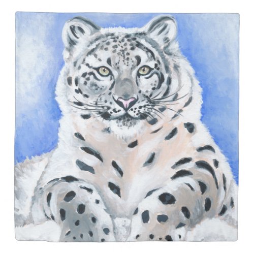 Snow Leopard Duvet Cover