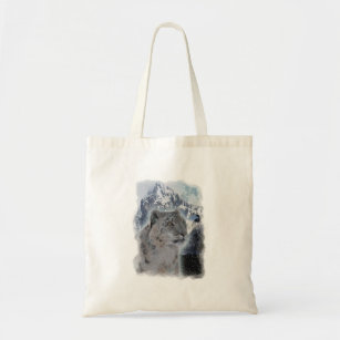 Snow Leopard Tote | Cat Tote | Vanishing Species Collection