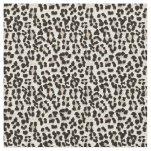 Snow Leopard Fabric