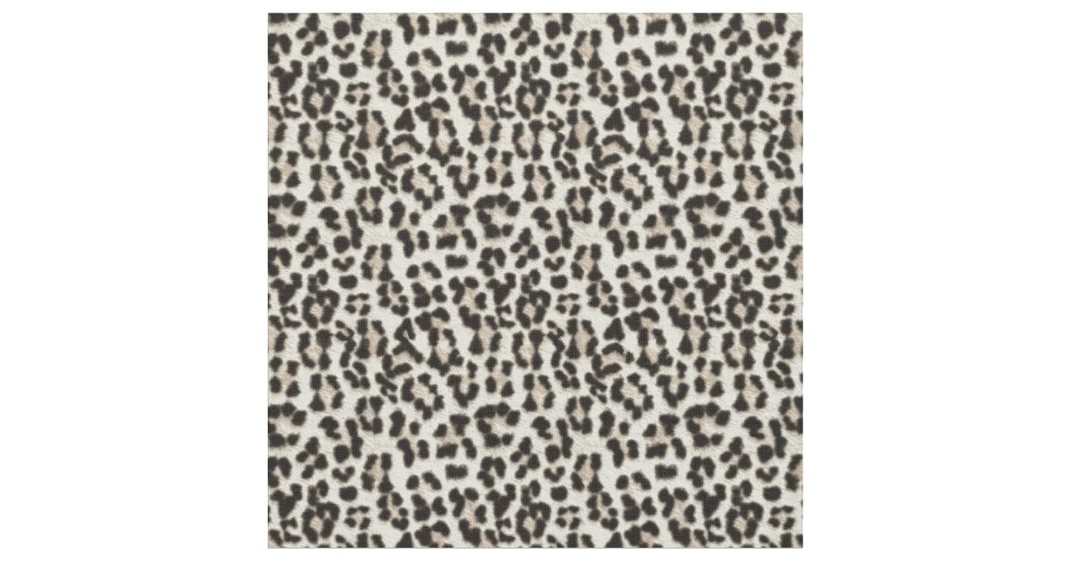 Snow Leopard Fabric | Zazzle