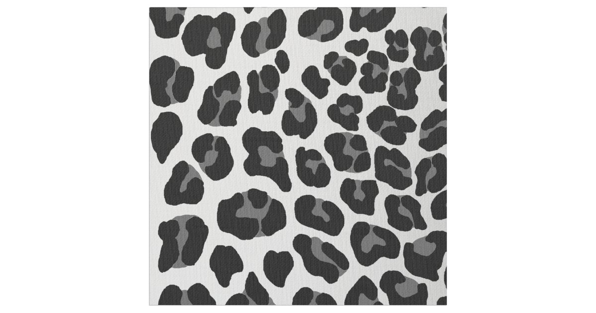 Snow Leopard Fabric | Zazzle