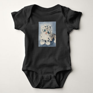 Snow Leopard for a baby Bodysuit