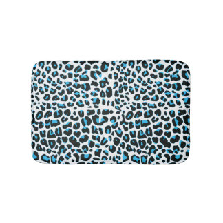 Snow Leopard Fur Print Bath Mat