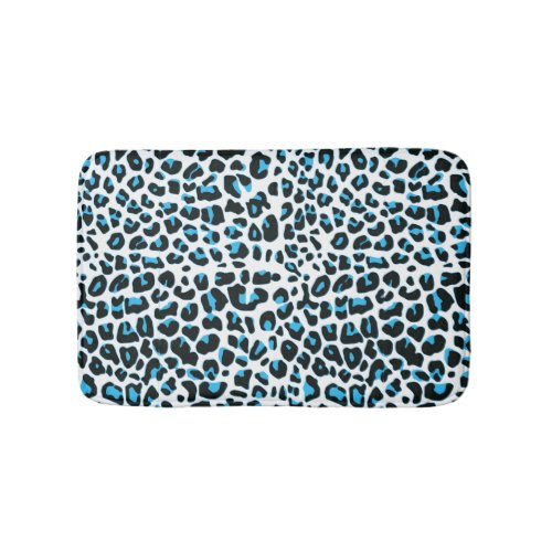 Snow Leopard Fur Print Bath Mat