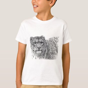 Snow Leopard G2010-003 T-shirt by AnimalsBeauty at Zazzle