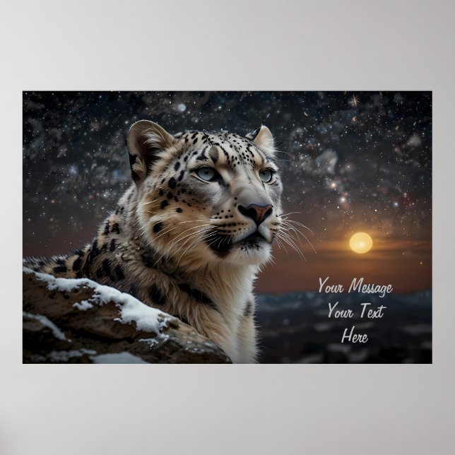 Snow Leopard Guardian Poster (Front)
