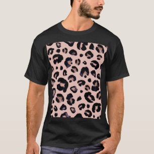 Snow Leopard, Hand Drawn Texture. T-Shirt