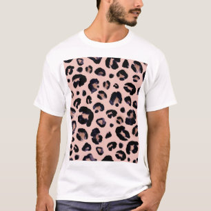 Snow Leopard, Hand Drawn Texture. T-Shirt