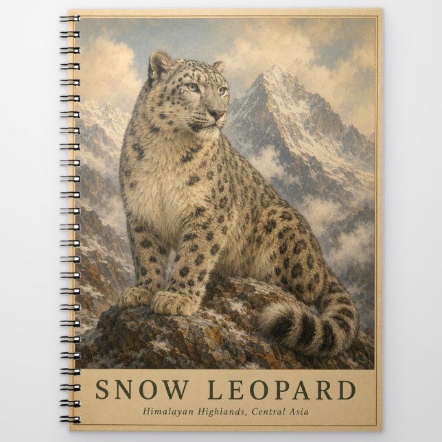 Snow Leopard Himalayan VINTAGE Notebook (Creator Uploaded)