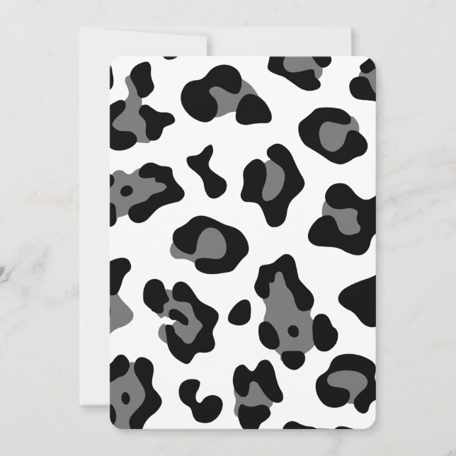 snow leopard invitation (Front)