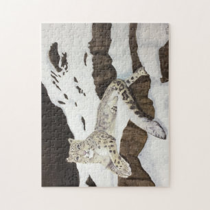Snow Leopard Jigsaw Puzzle