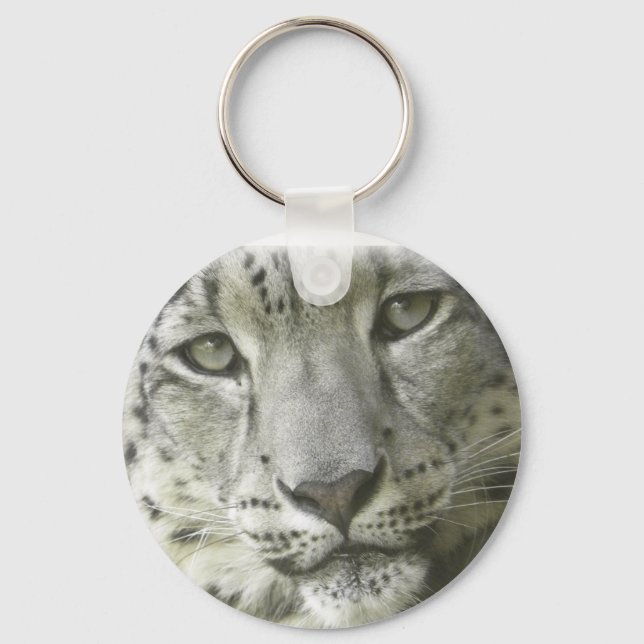 Snow Leopard Keychain (Front)