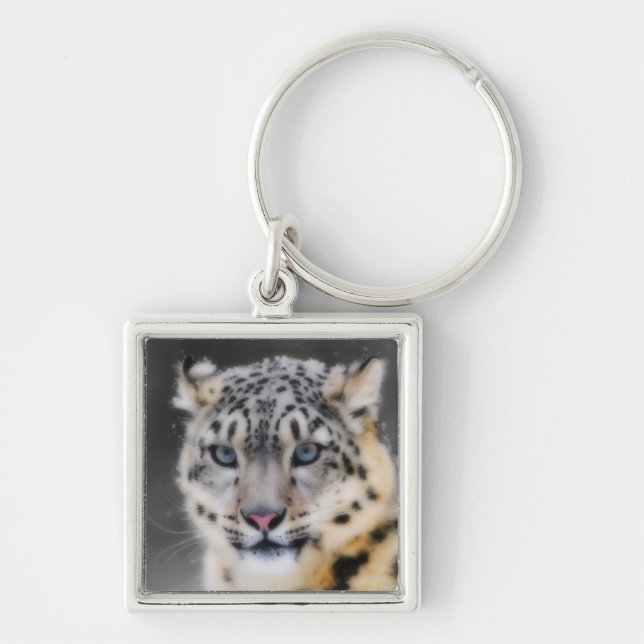 Snow Leopard Keychain (Front)
