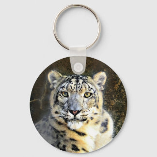 Snow Leopard Keychain
