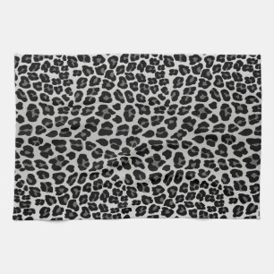 Snow leopard kitchen towel