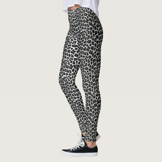 snow leopard leggings