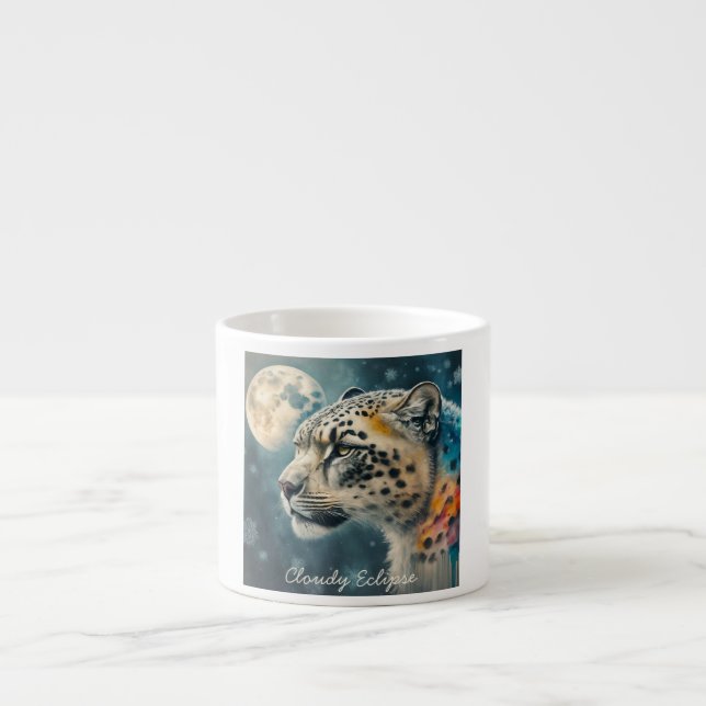 Snow Leopard Moon Specialty Mug (Front)