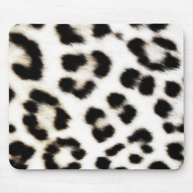 Snow Leopard Mouse Pad (Front)