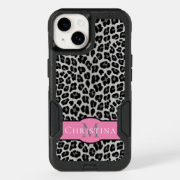Snow leopard name OtterBox iPhone 14 case