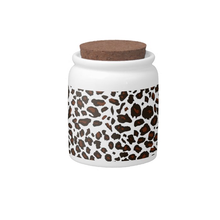 Snow Leopard Pattern Candy Jars