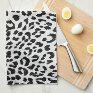 Snow Leopard Pattern Kitchen Towel
