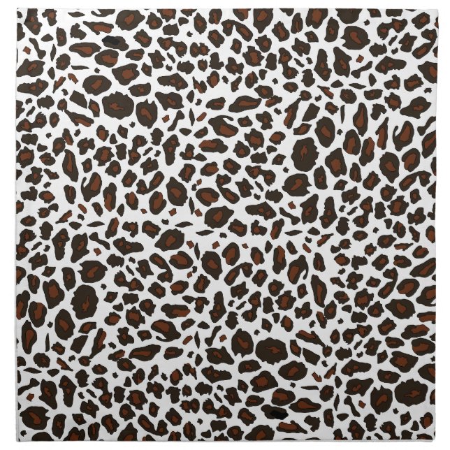 Snow Leopard Pattern Napkin (Front)